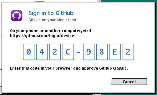 The second sign-in prompt